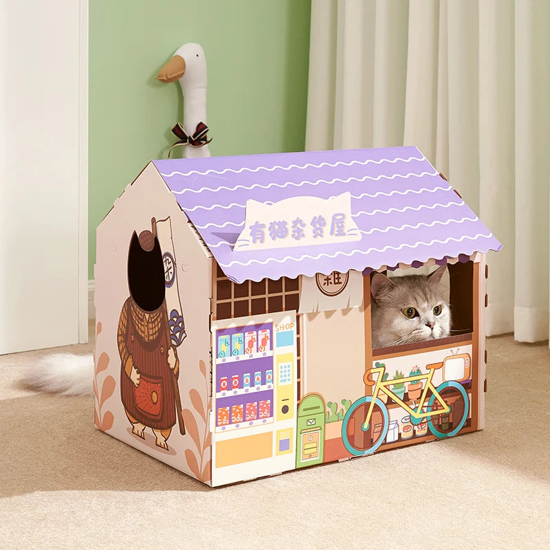 Cat House & Scratching Board