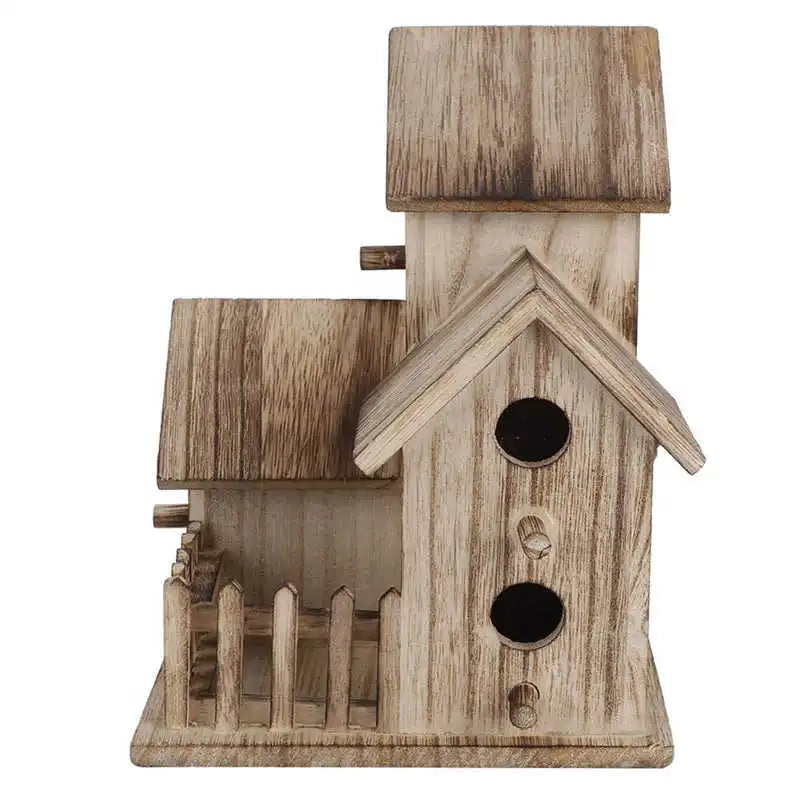 Wooden Bird Feeding Birdhouse