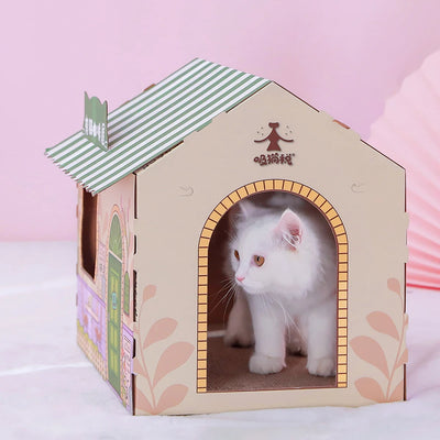Cat House & Scratching Board