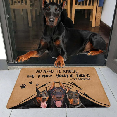 Doberman Dog Doormat