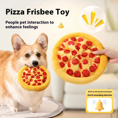 Plush Pizza Dog Toy