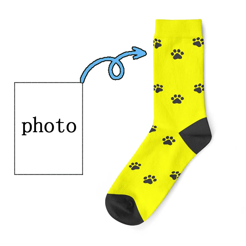 Personalized Cat Long Socks