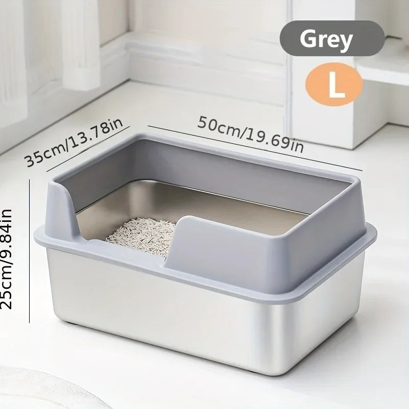 Stainless Steel Cat Litter Box