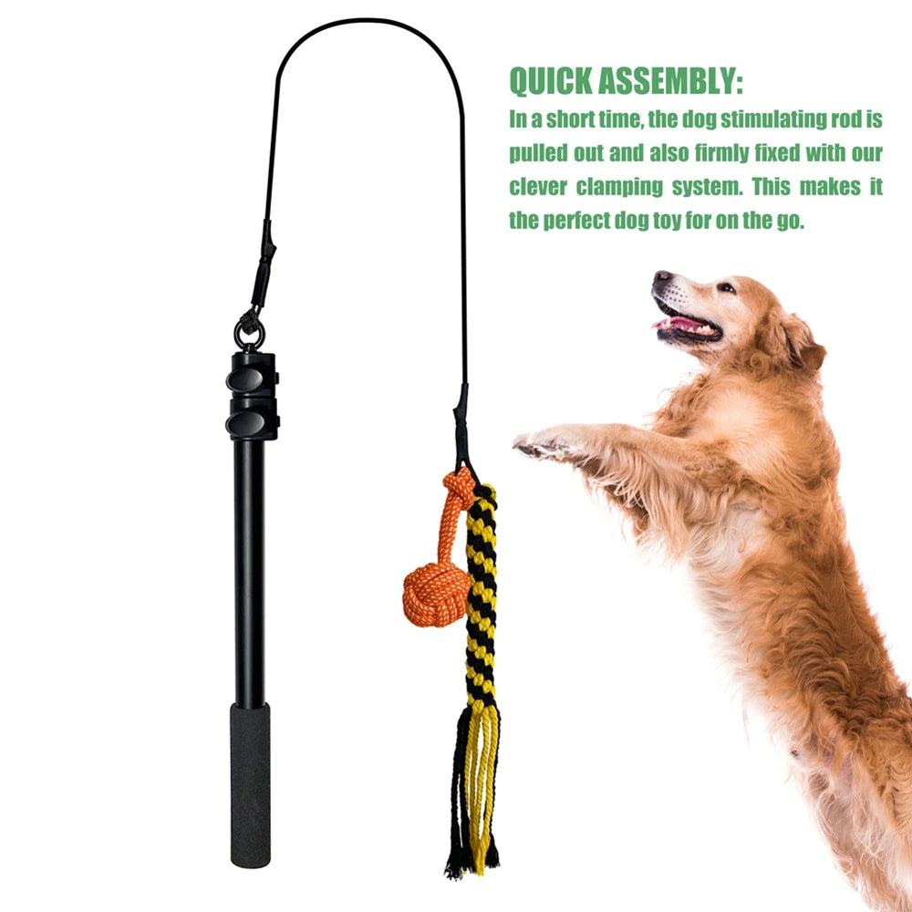 Retractable Plush Dog Toy