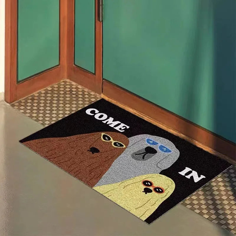 Paw Print Welcome Mat