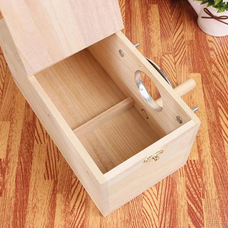 Wood Bird House Nest