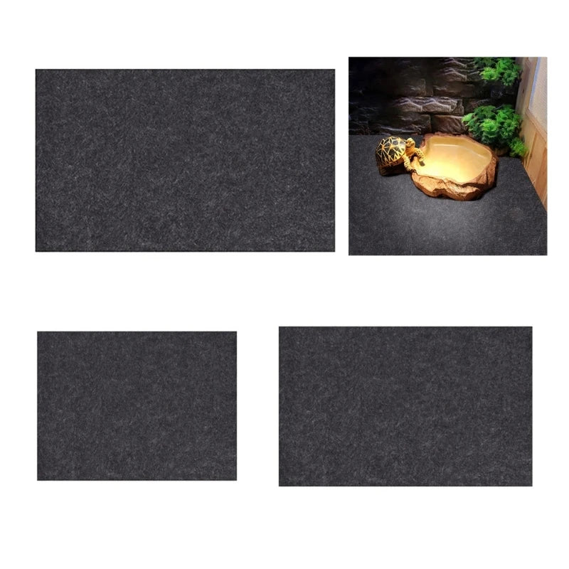 Black Terrarium Mat Bedding