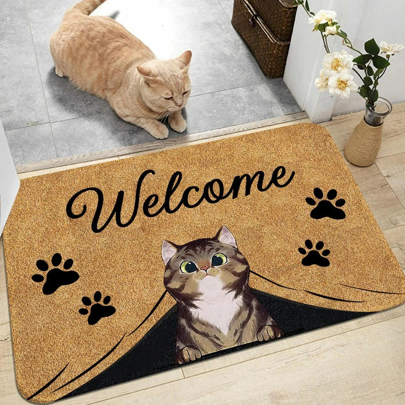 Meow Welcome Cat Mat