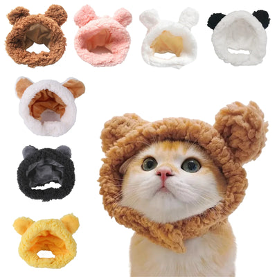 Bear Plush Cat Cap