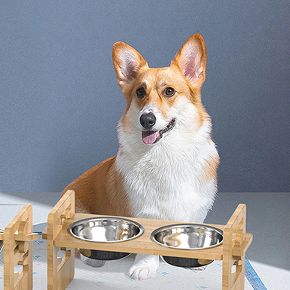 CustomFit Pet Wood Bowl