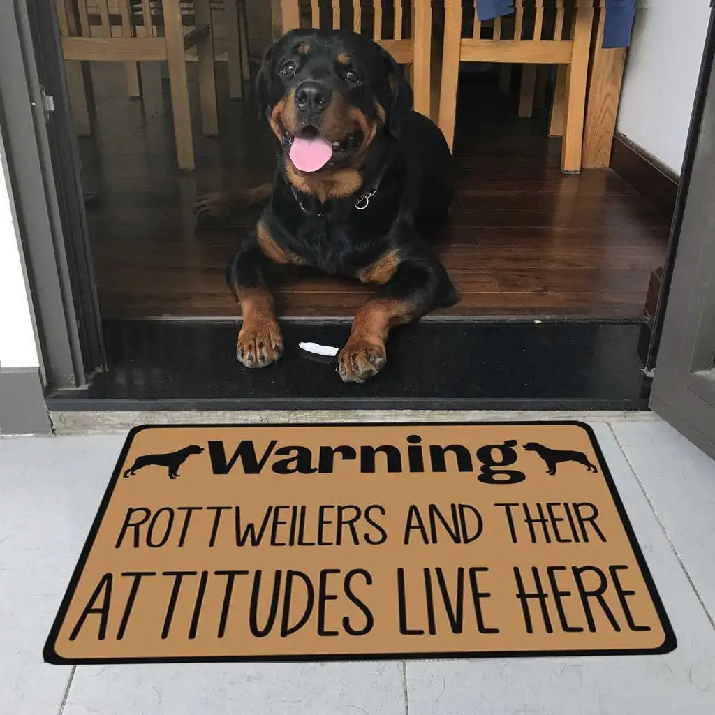 No Knock Bulldog Doormat