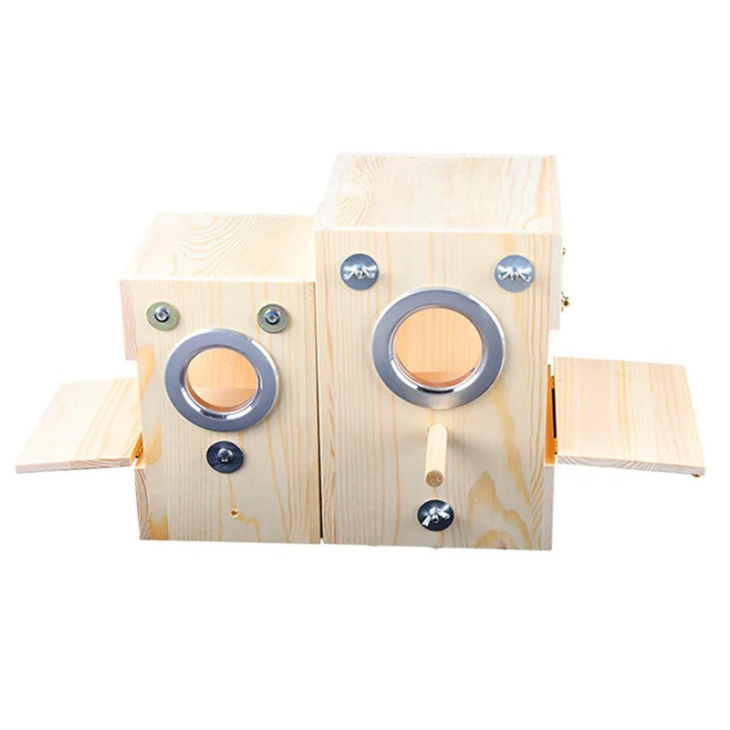 Wood Bird House Nest