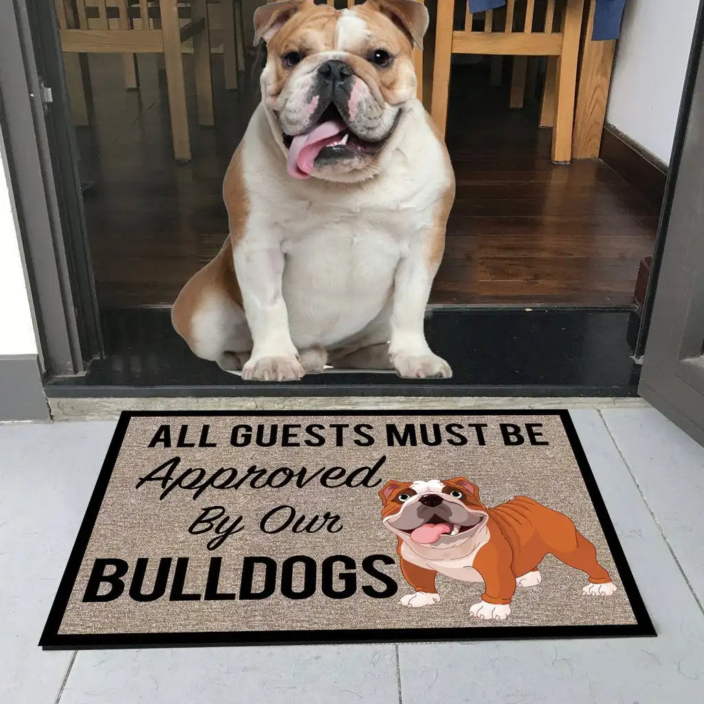 No Knock Bulldog Doormat