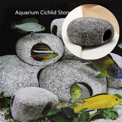 Cichlid Stone Cave Fish Tank