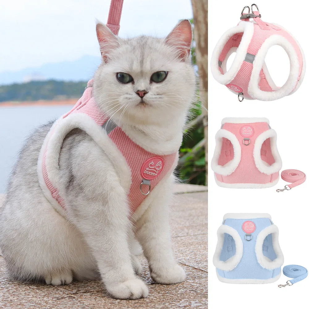 Reflective Cat Harness Set