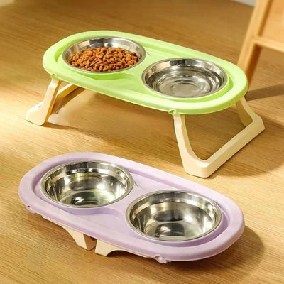 Foldable Cat Feeder Bowl