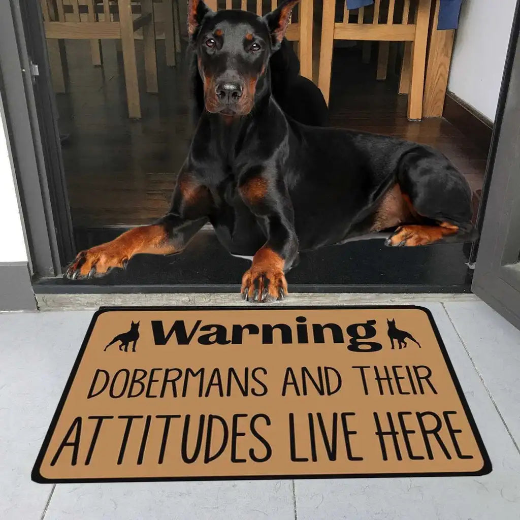 No Knock Bulldog Doormat