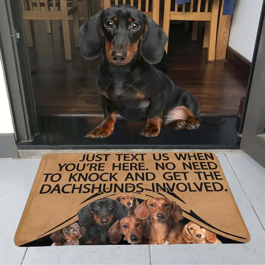 No Knock Bulldog Doormat