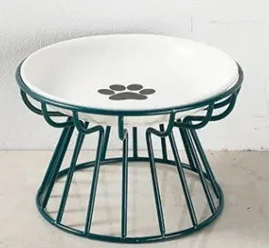 Pet Ceramic Bowl with Rack