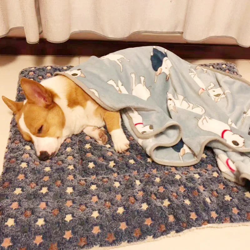 Soft Fleece Dog Bed Mat
