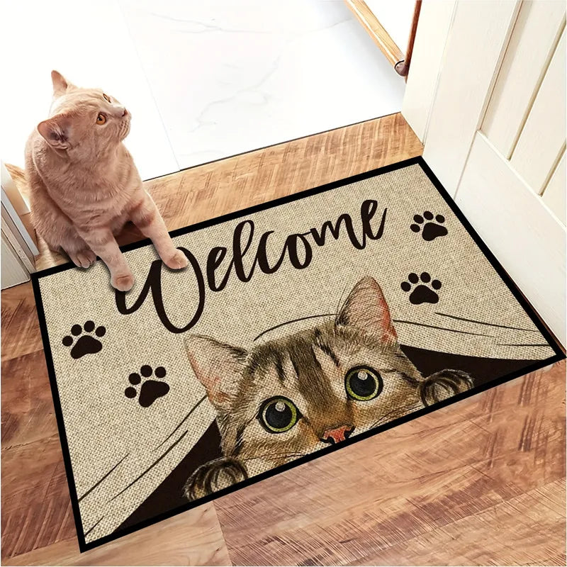 Meow Welcome Cat Mat
