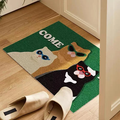 Paw Print Welcome Mat