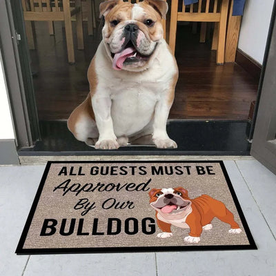 No Knock Bulldog Doormat