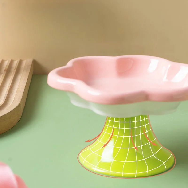 Ceramic Raised Cat Bowl