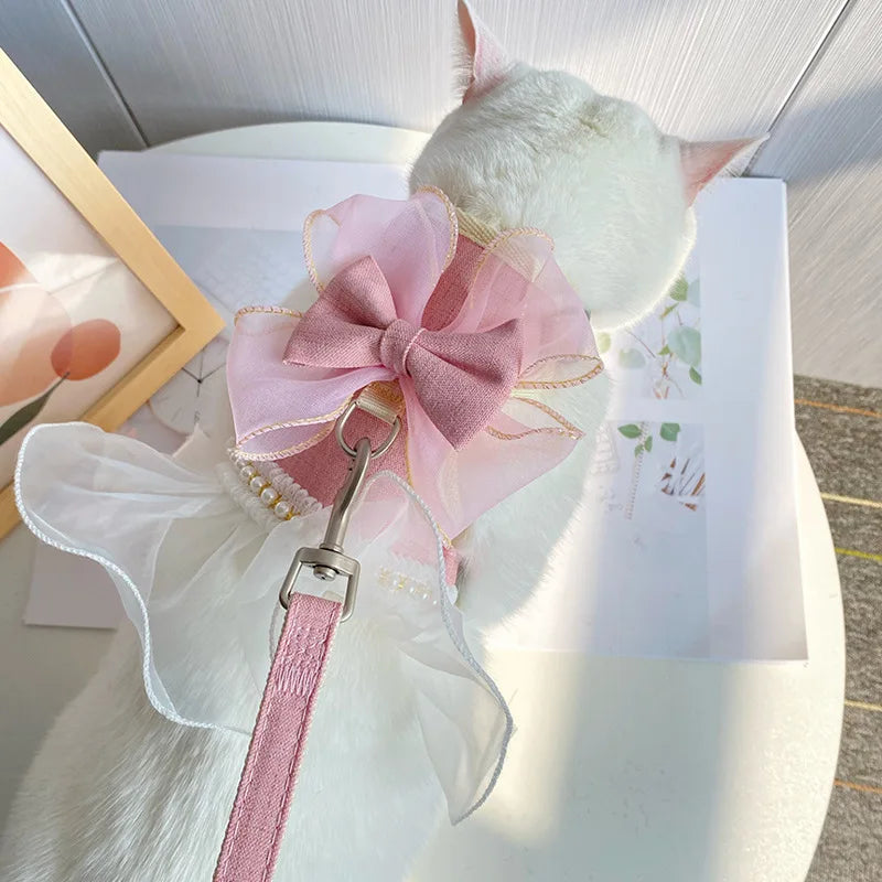 Cute Bowknot Cat Harness