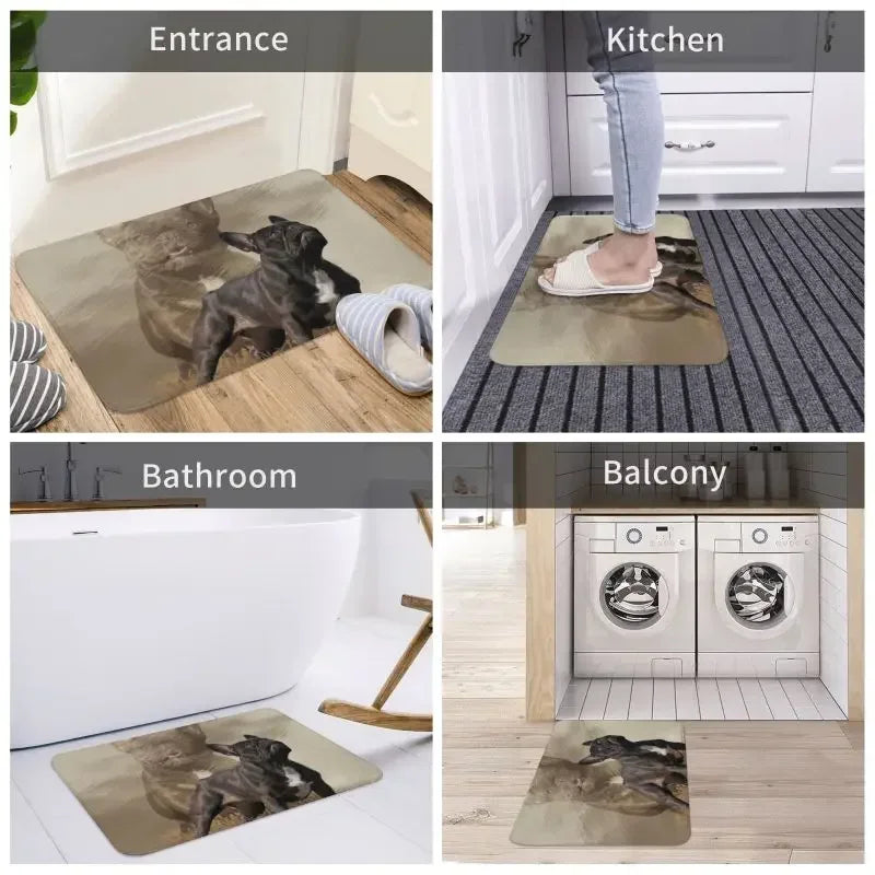Cool French Bulldog Doormat