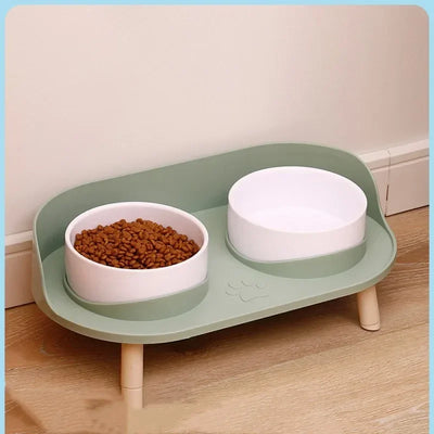 Adjustable Double cat Feeder