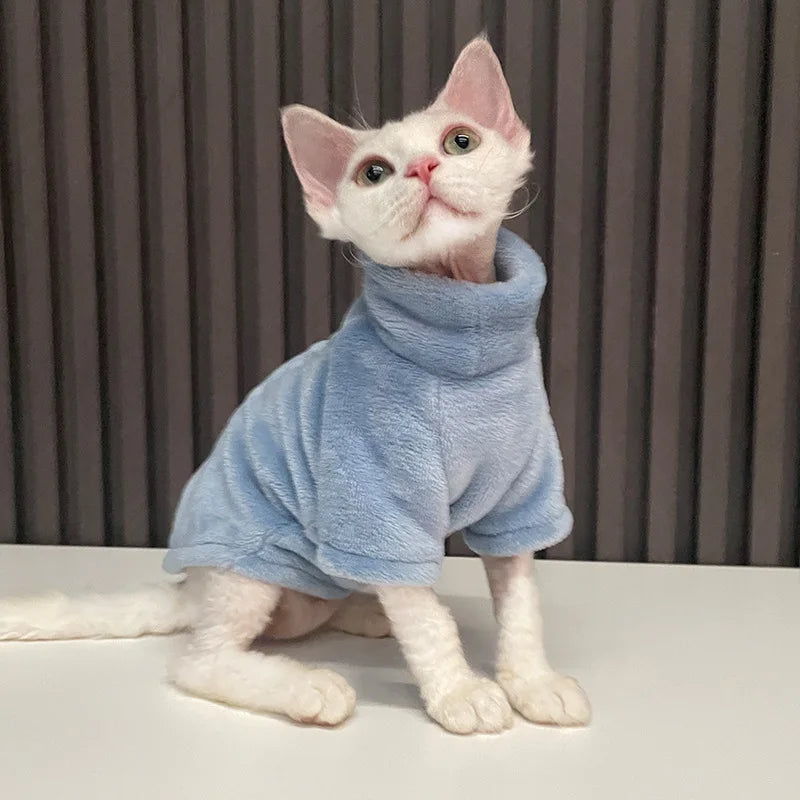 Turtleneck Cat Sweater Coat