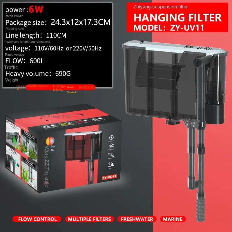 Wall-Mounted Aquarium Filter