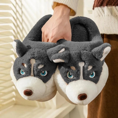 Warm Cotton Dog Slippers