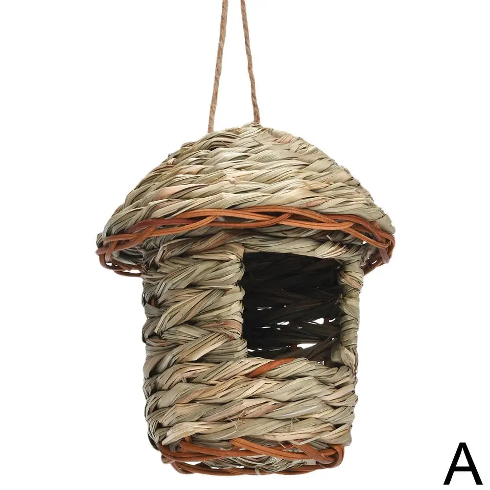 Woven Straw Parrot Nest