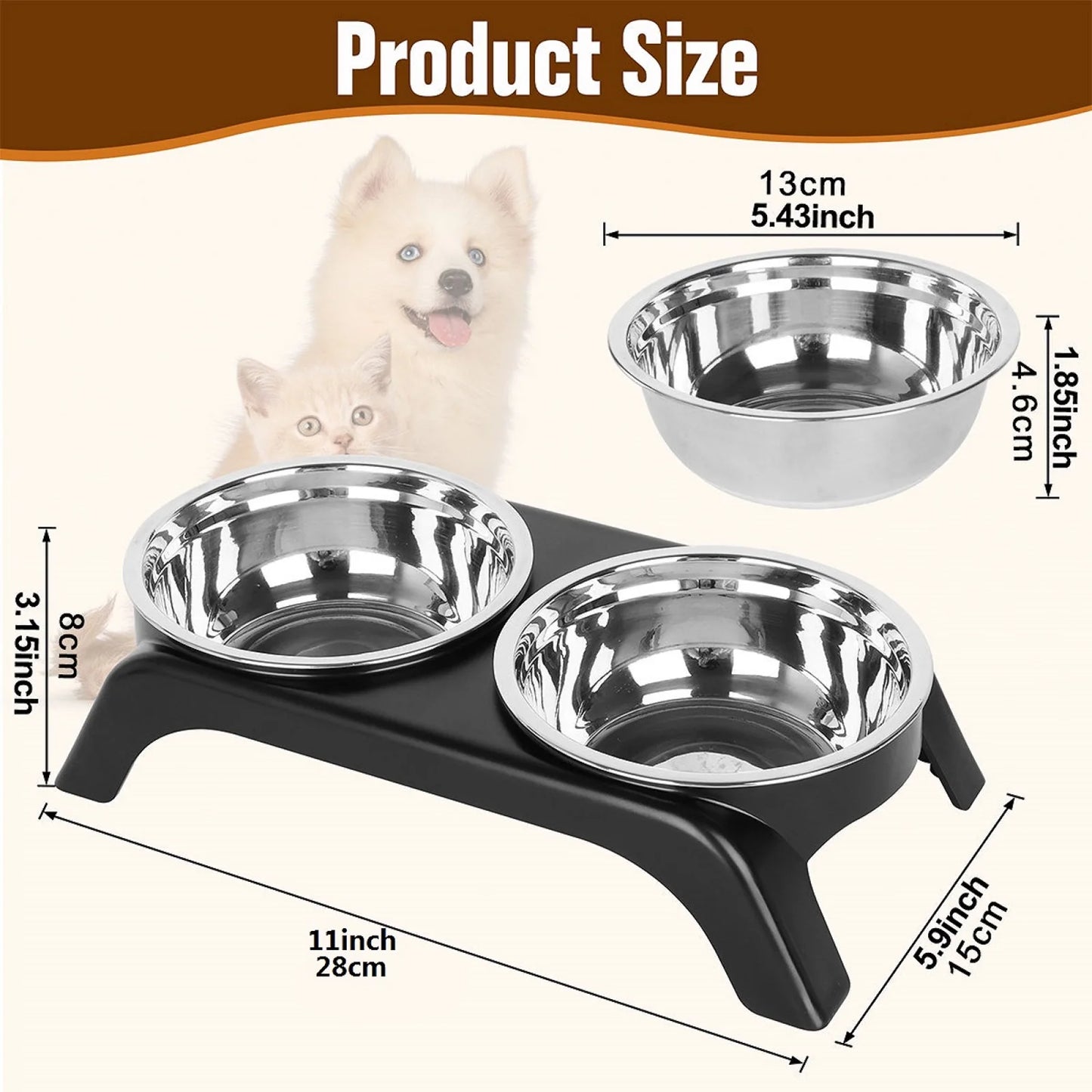 Elevated Cat Bowl Set