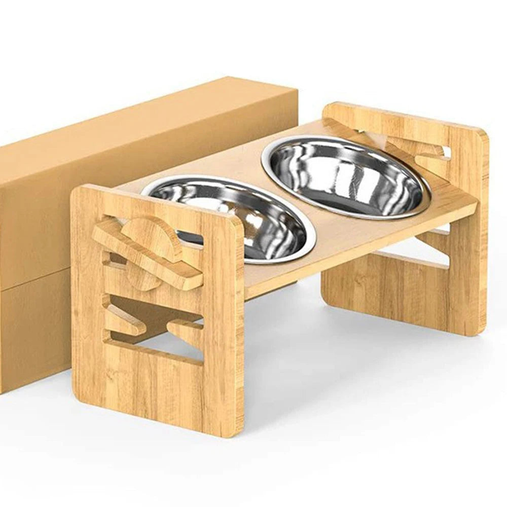 CustomFit Pet Wood Bowl