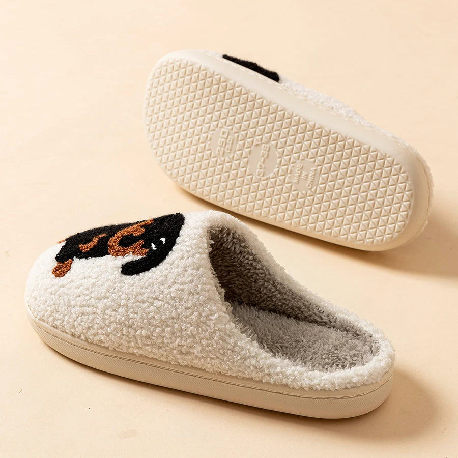 Cute Dog Plush Slippers