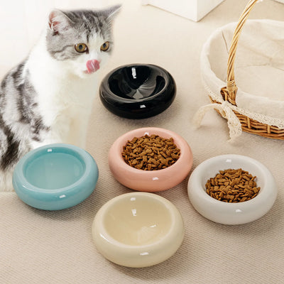 Donut Shape Cat Bowl