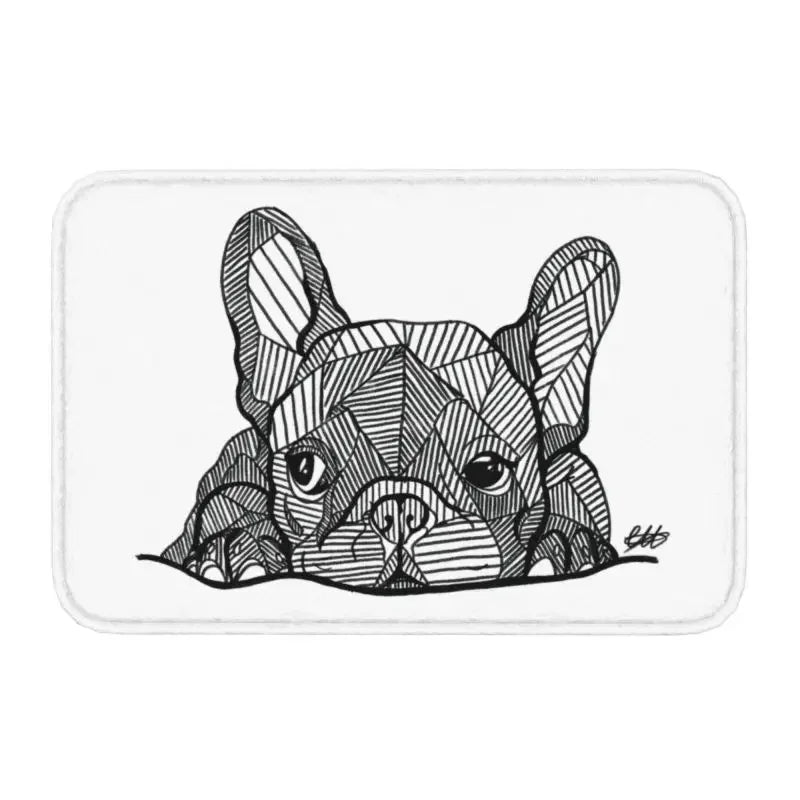 Cool French Bulldog Doormat