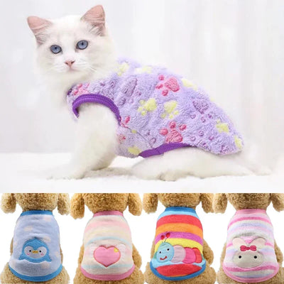 Fleece Pet Cat Clothes