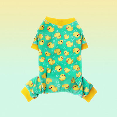 Yellow Duck Pajamas for Dogs