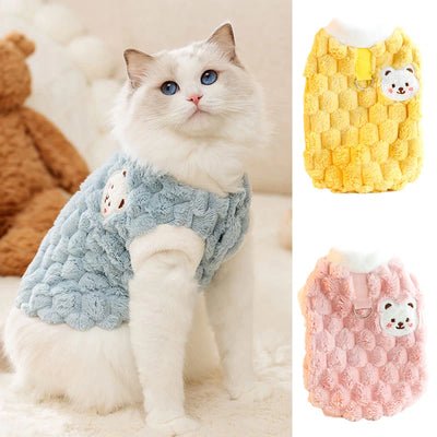 Bear Print Cat Jacket