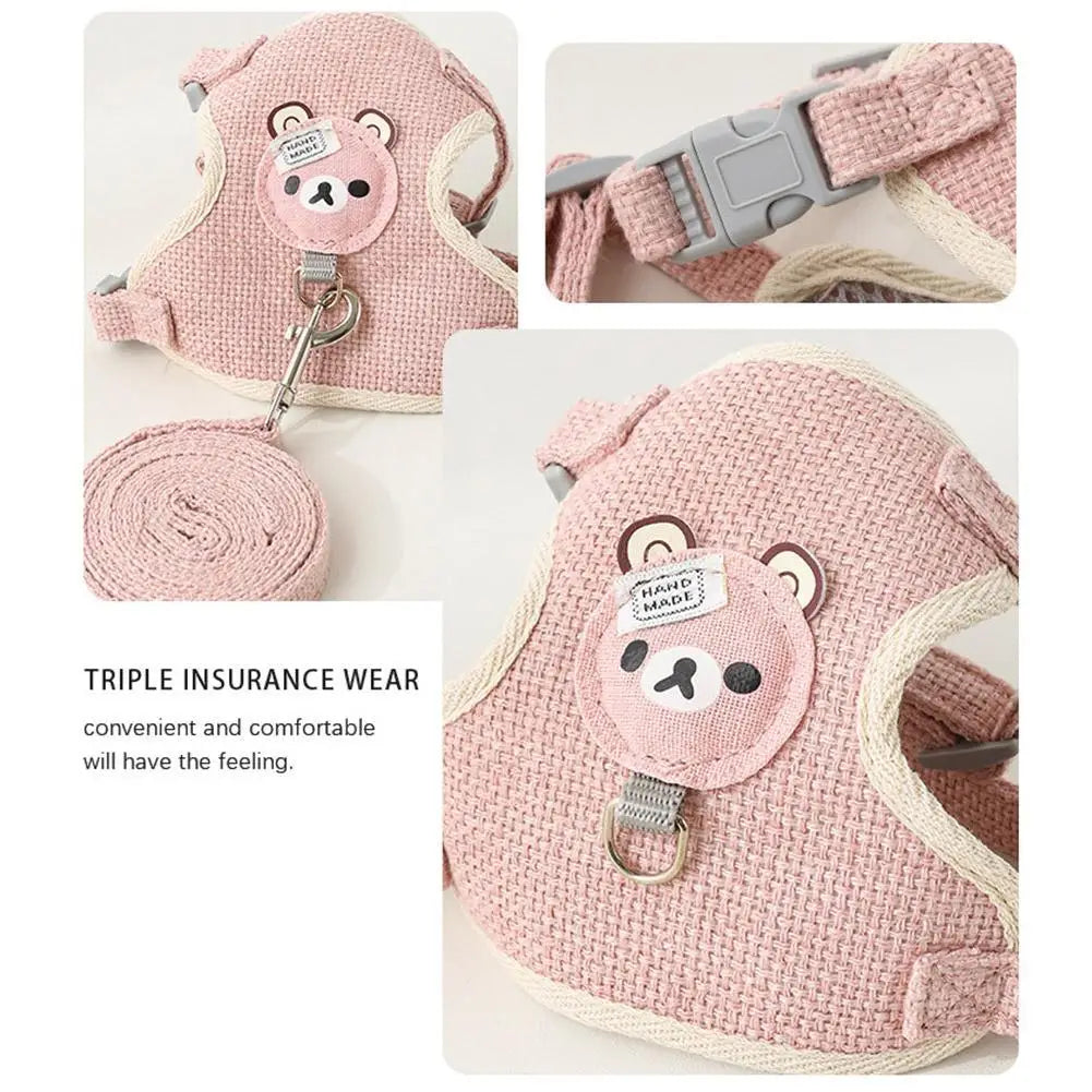 Cute Bear Design Pet Harness