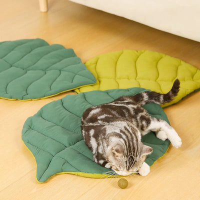 Leaf Shaped Cat Bed Mat