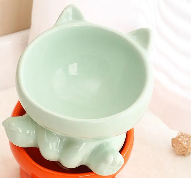 Neck Support Cat Bowl