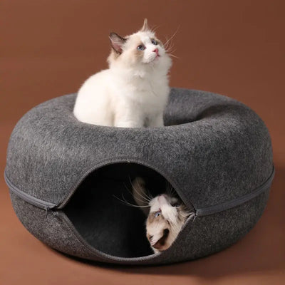 Cozy Donut Pet Tunnel