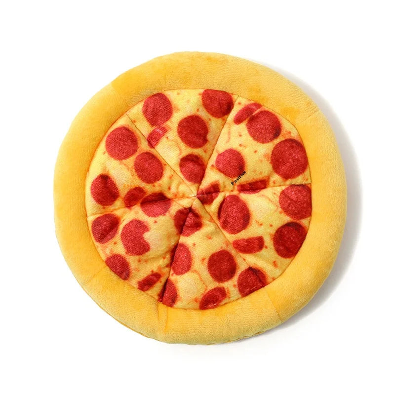 Plush Pizza Dog Toy