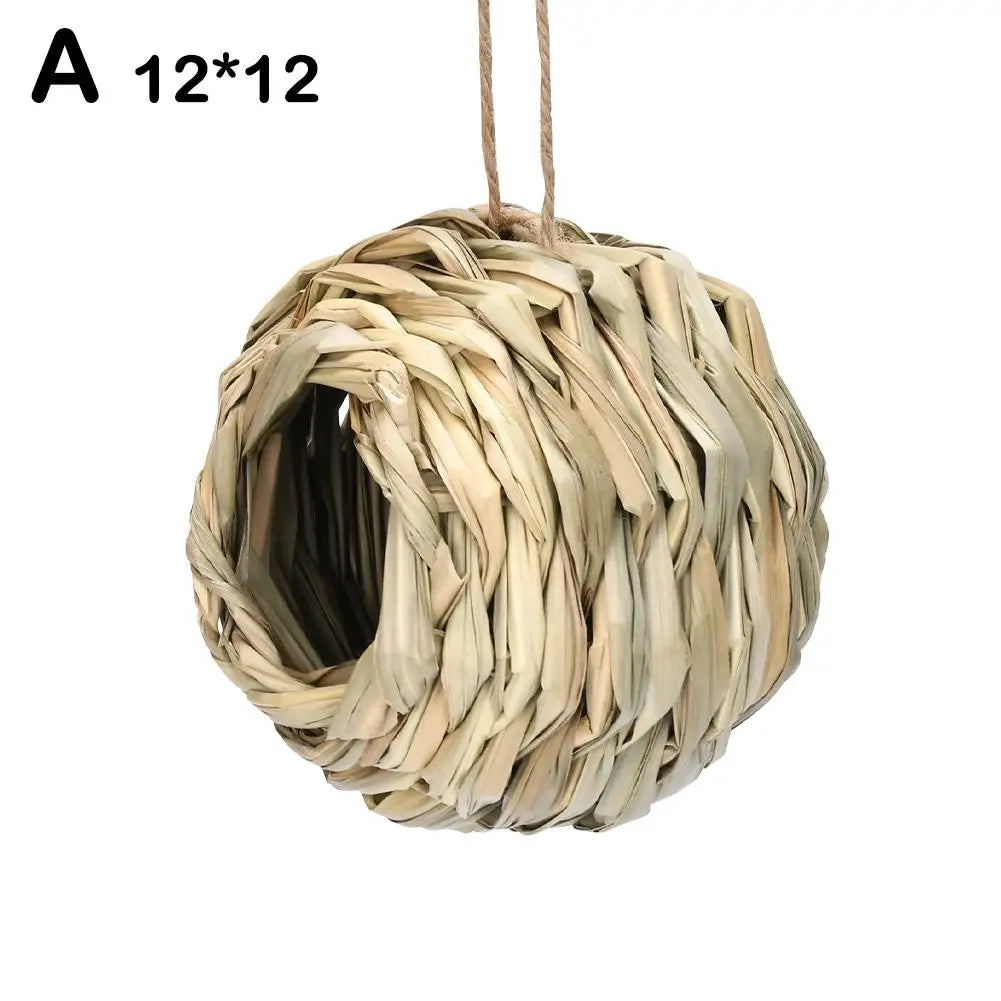 Woven Straw Parrot Nest