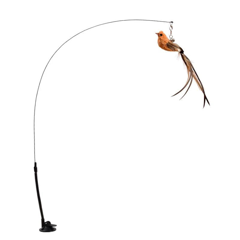 Interactive Feather Bird Cat Toy